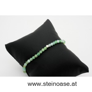 Armband Chrysopras facettiert 3,5mm